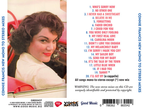 CONNIE FRANCIS NEW MONO TO STEREO MIXES