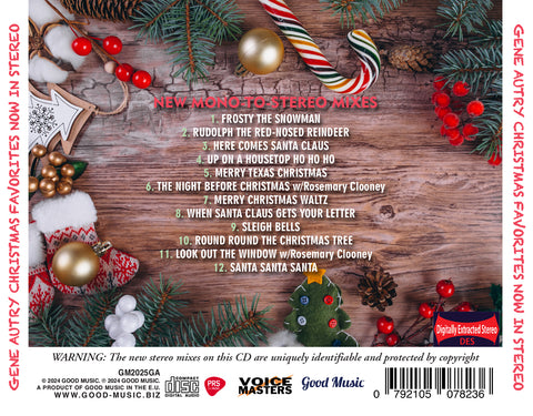 GENE AUTRY CHRISTMAS FAVORITES NOW IN STEREO (New Mono-to-Stereo Mixes)