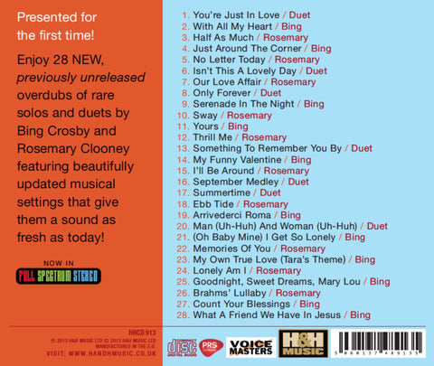 "BING CROSBY & ROSEMARY CLOONEY: THE NEW RECORDINGS"