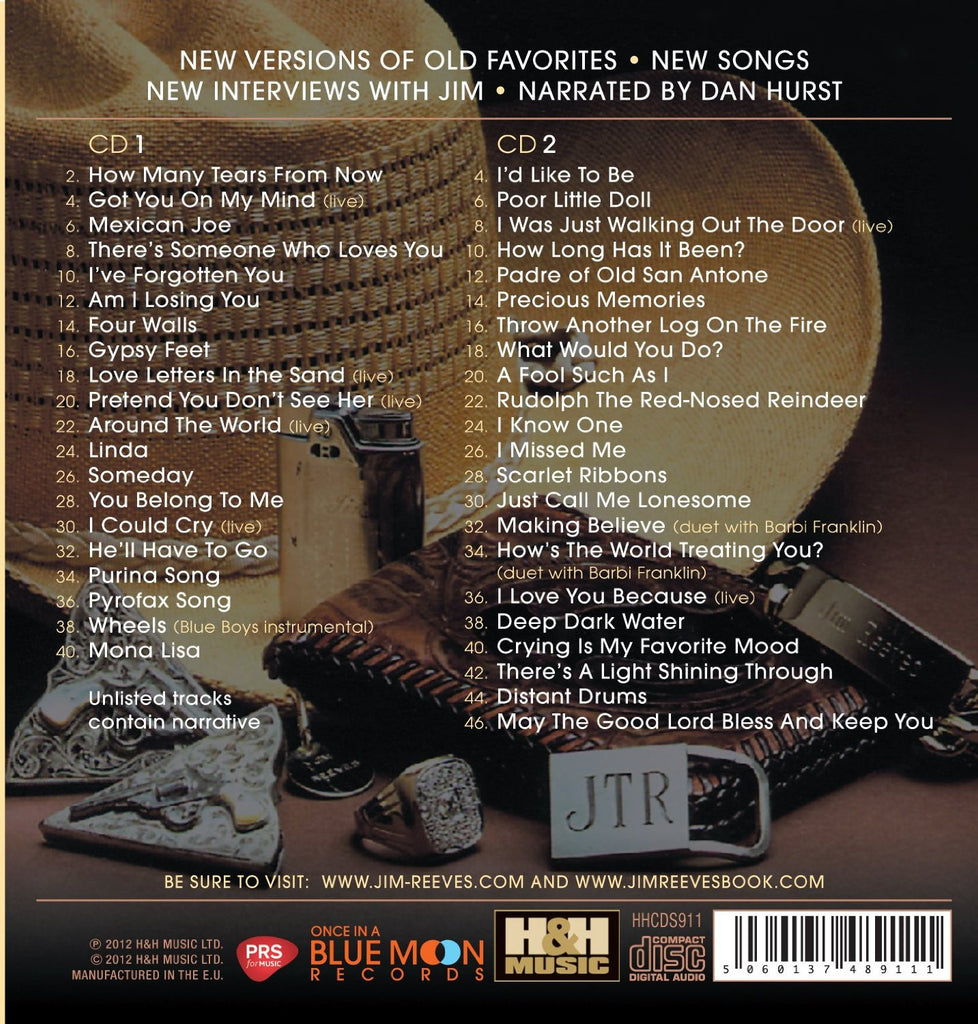 Jim Reeves 2cd JIM REEVES: THE NEW RECORDINGS (2 CDs, 144-minute documentary) – Good ...
